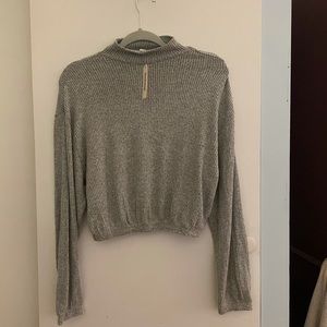 Garage mock neck long sleeve top